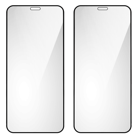 2x Szkło Hartowane do iPhone 12 Mini, ERBORD 3D pełne, szybka na cały ekran