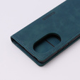 Case for Oppo Reno 10 / 10 Pro, ERBORD Vintage, wallet with flap, blue