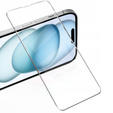 2x Tempered Glass for iPhone 15 Plus, ERBORD 9H Hard Glass for phone screen