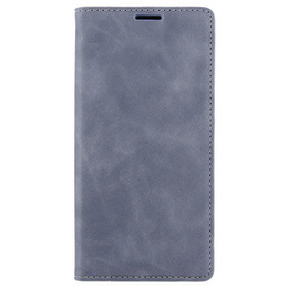 Case for Samsung Galaxy A54, ERBORD Vintage, wallet with flap, grey