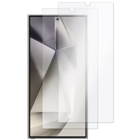 2x Tempered Glass for Samsung Galaxy S24 Ultra, ERBORD 9H Hard Glass for phone screen