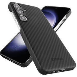 Case for Samsung Galaxy S24, ERBORD Full Kevlar, for MagSafe, black