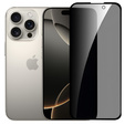 2x Szkło Hartowane prywatyzujące do iPhone 17 Pro / 17 / 16 Pro, ERBORD 9H Easy App Anti-Peep
