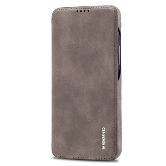 Etui z klapką do Samsung Galaxy S23, ERBORD Retro, brązowe