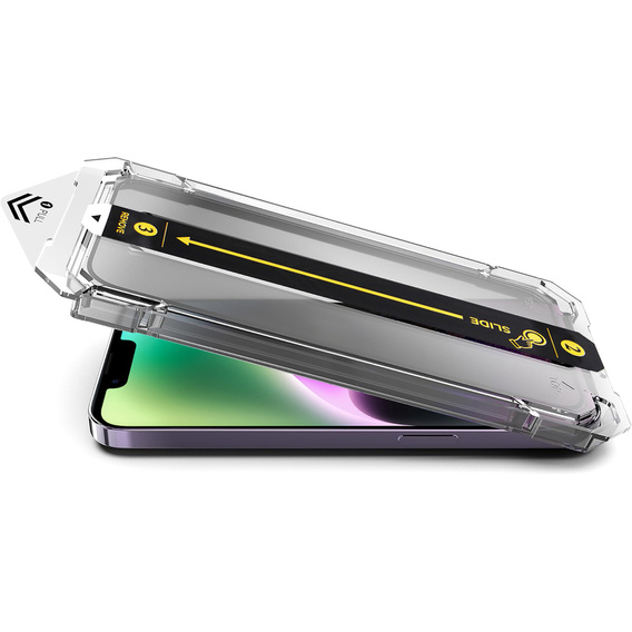 2x Szkło Szkło Hartowane do iPhone 16e / 14 / 13 / 13 Pro, ERBORD Easy App Full Screen Protector