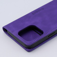 Case for iPhone 15 Pro, ERBORD Vintage, wallet with flap, purple