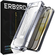 2x Privatization Tempered Glass for iPhone 15 Plus, ERBORD 9H Easy App Anti-Peep