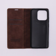 Case for Xiaomi Redmi 12C, ERBORD Vintage, wallet with flap, coffee