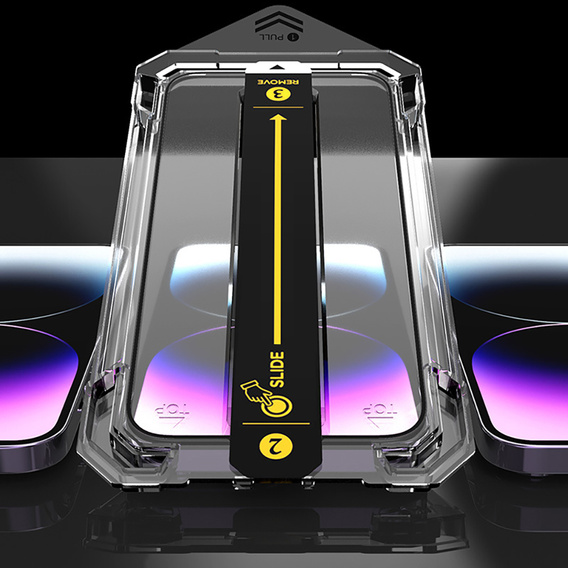 2x Szkło Szkło Hartowane do iPhone 15 Pro Max, ERBORD Easy App Full Screen Protector