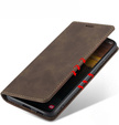 Case for Samsung Galaxy A16, ERBORD Vintage, wallet with flap, coffee