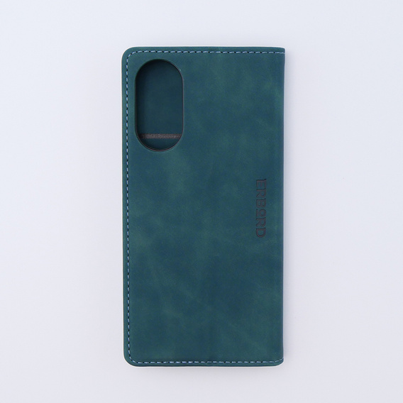 Etui do Oppo A78 4G, ERBORD Vintage portfel z klapką, niebieskie