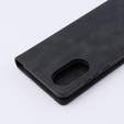 Case for Oppo A78 4G, ERBORD Vintage, wallet with flap, black