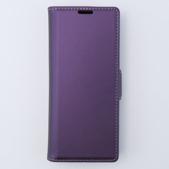 Etui do Samsung Galaxy Z Fold 5 5G, ERBORD Glossy Litchi, portfel z klapką, fioletowe