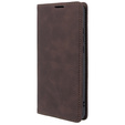 Case for Motorola Edge 40 Neo, ERBORD Vintage, wallet with flap, coffee