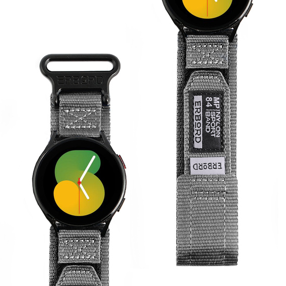 Pasek Nylonowy ERBORD MP84 Uniwersalny 20mm, Szary