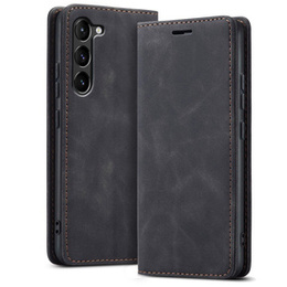 Etui do Samsung Galaxy S23, ERBORD Vintage portfel z klapką, czarne
