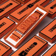 ERBORD Universal Nylon Strap 20mm, orange