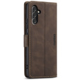 Case for Samsung Galaxy A14 4G/5G, ERBORD Vintage, wallet with flap, coffee