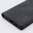 Case for Xiaomi Redmi Note 12 4G, ERBORD Vintage, wallet with flap, black