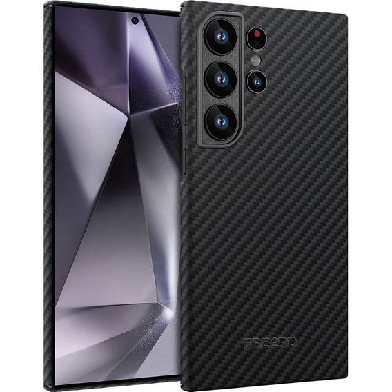 Etui do Samsung Galaxy S24 Ultra, ERBORD Full Kevlar, do MagSafe, czarne