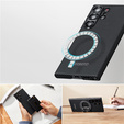 Case for Samsung Galaxy S25 Ultra, ERBORD Full Kevlar, for MagSafe, black